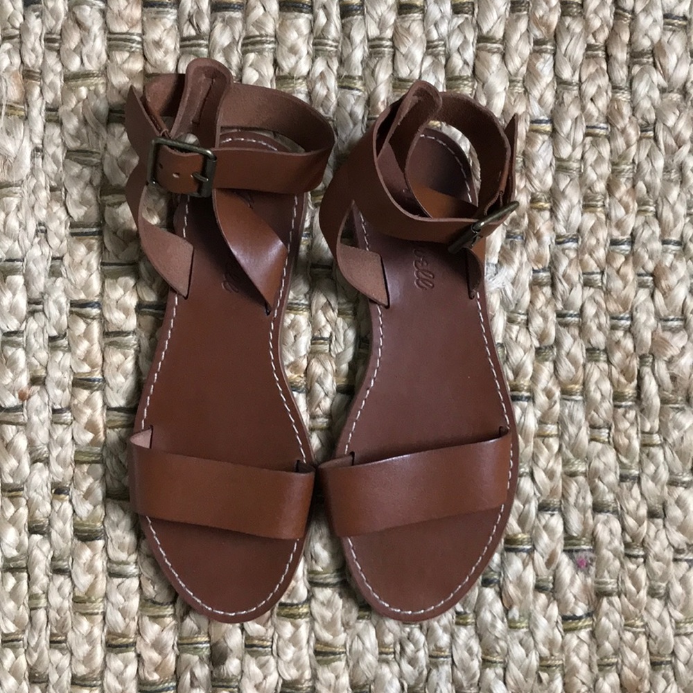 MADEWELL Boardwalk ankle strap sandals